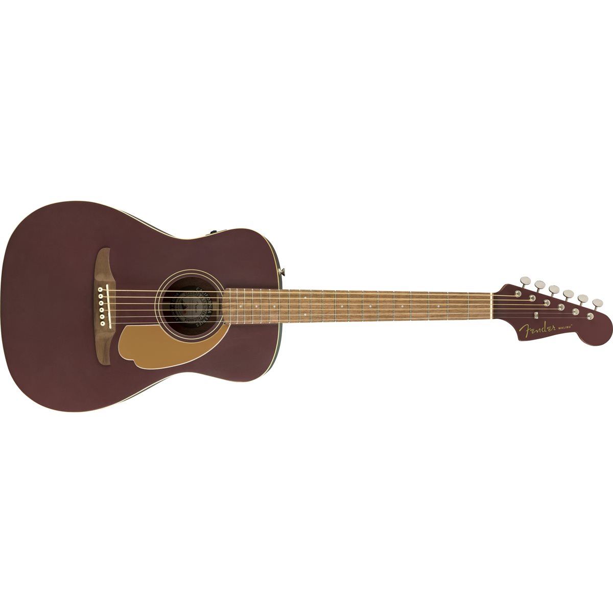 FENDER - MALIBU PLAYER - bordeaux satin (Burgundy Satin)